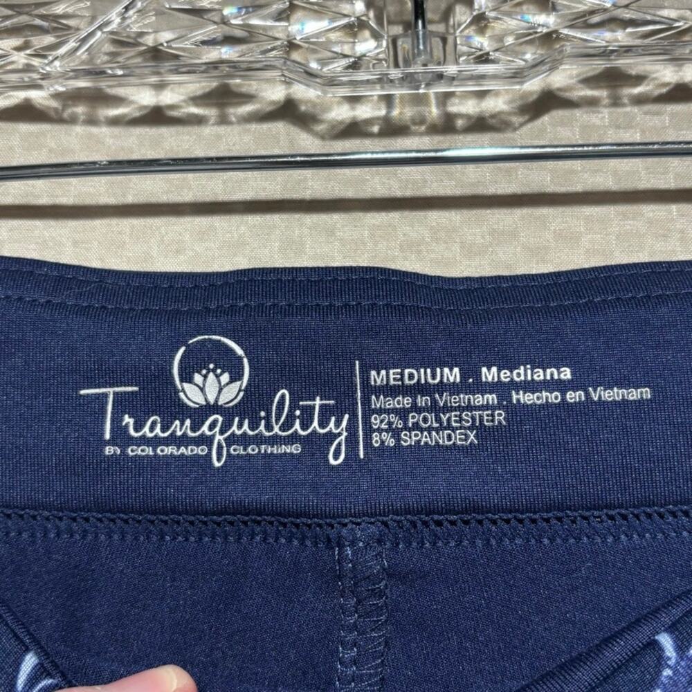 Tranquility Floral Skort Medium Blue Golf Tennis Built In Shorts - Picture 3 of 6
